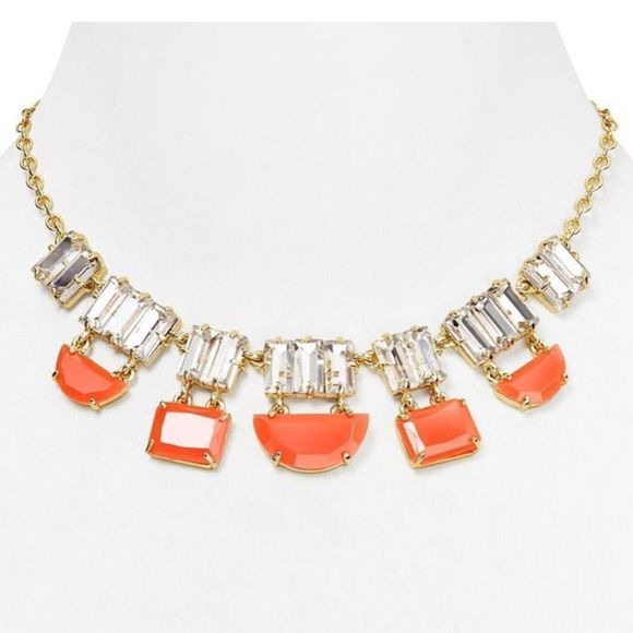 Kate Spade New York Varadero Tile Orange Necklace collar NWT - Picture 1 of 7